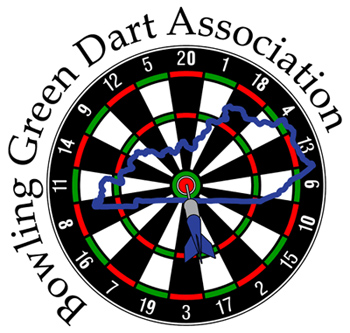 Embroidery design created by Elaine Griffin for the Bowling Green Dart Association.