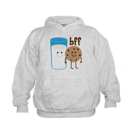 Milk and cookies. "BFF"