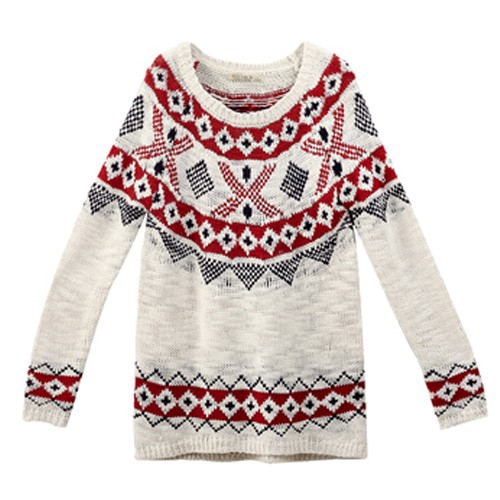matching knitted sweater