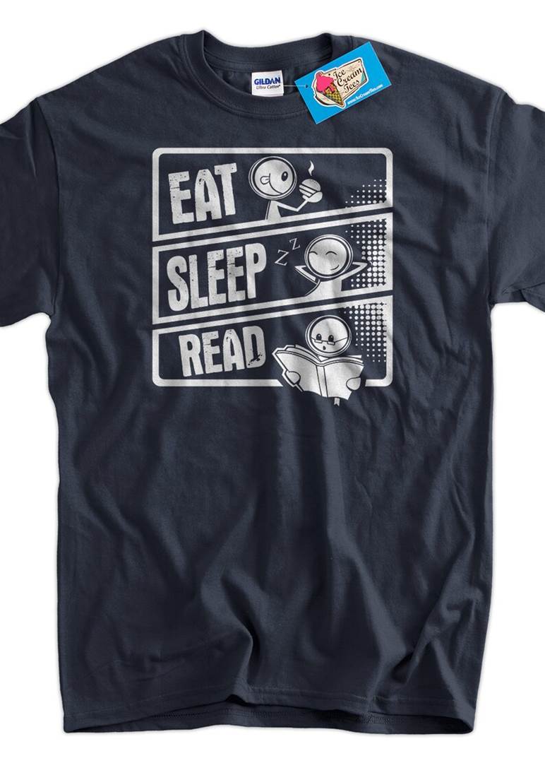 Eat Sleep Read T-Shirt Reading Books Literacy School T-shirt image 1