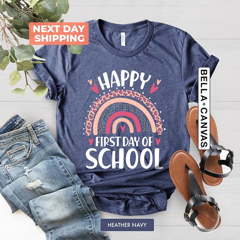 Happy First Day of School Shirt Shirt for School Crew First image 2