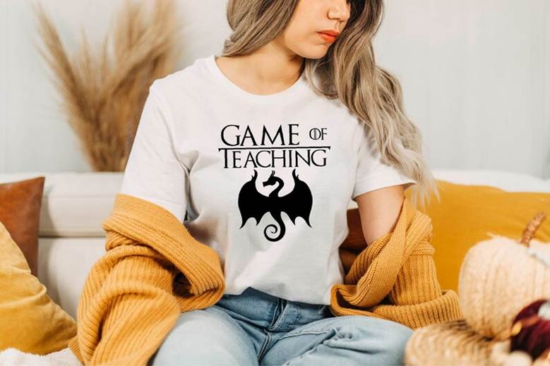 Game Of Teaching Shirt Game Of Thrones Themed Teacher Tee image 1