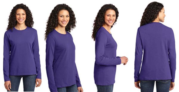 LPC54LS Port & Company Ladies Long Sleeve Core Cotton T-Shirt