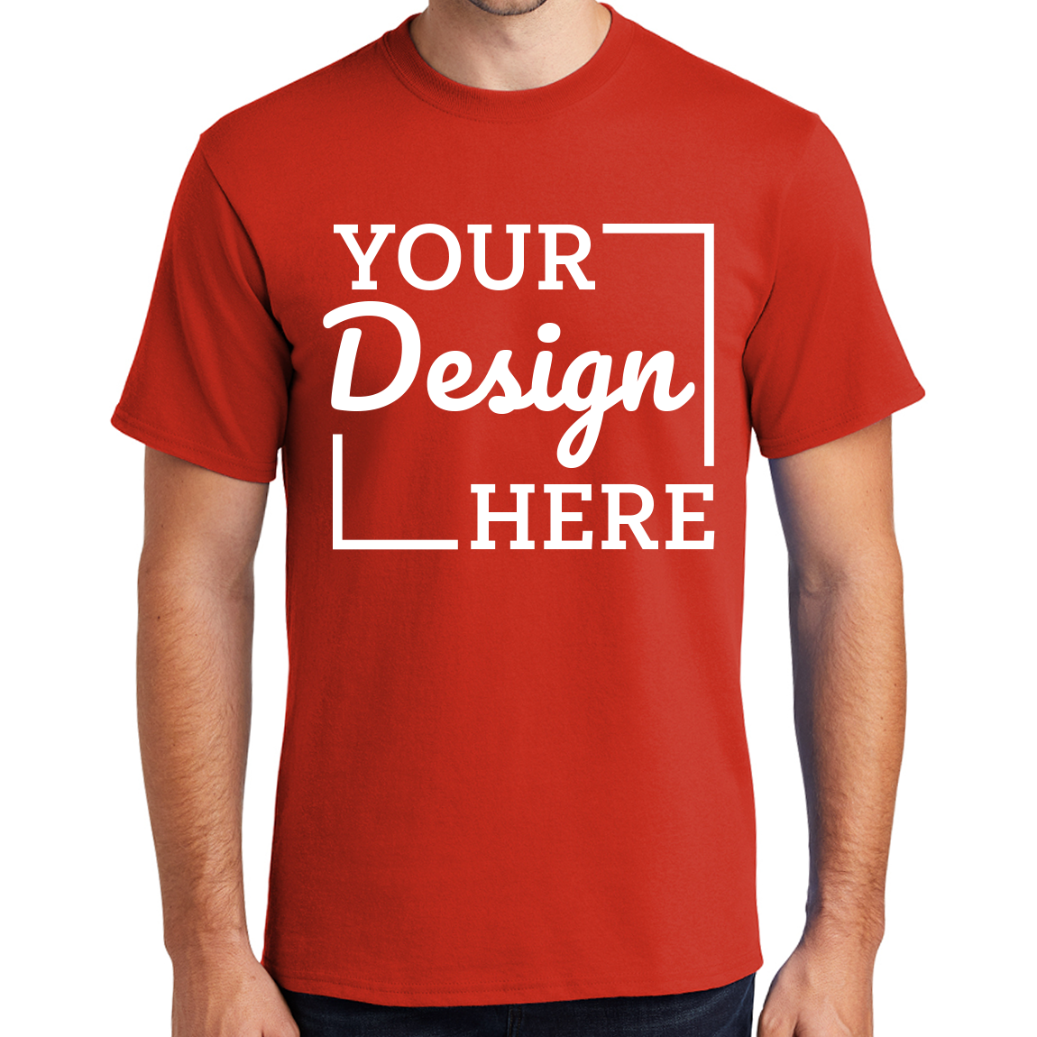 تيشيرت رجالي أساسي بجيب من بورت آند كومباني - مزيج قطني ثقيل الوزن 6.1 أونصة (ليموني، مقاس 2XL)