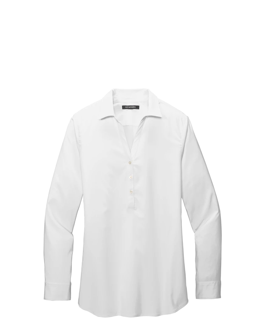 Model wearing a LW680 Port Authority Ladies City Stretch Tunic