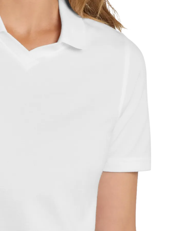 Closeup of a L455 Port Authority Ladies' Rapid Dry Polo