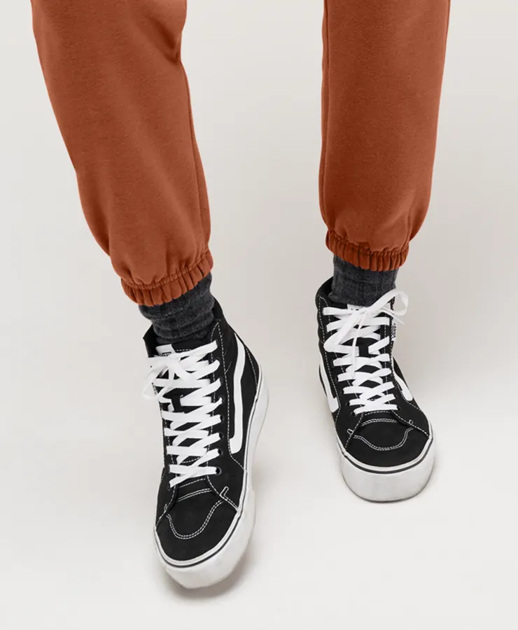 Closeup of a DT6110 District® Women’s V.I.T.™ Fleece Sweatpant