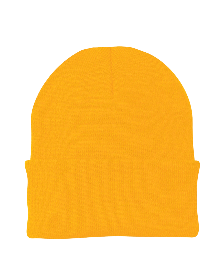 Model wearing a CP90 Port & Company Knit Cap
