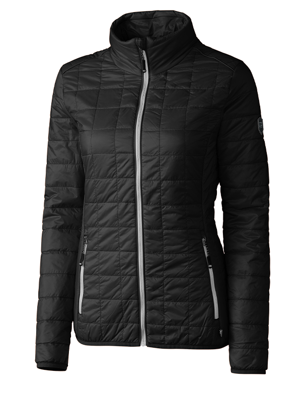 LCO00007 Cutter & Buck Rainier PrimaLoft® Womens Eco Insulated Full Zip Puffer Jacket