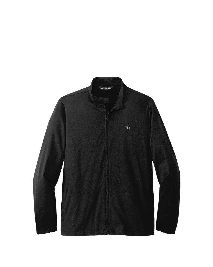 Model wearing a TM1MU422 TravisMathew Surfside Full-Zip Jacket