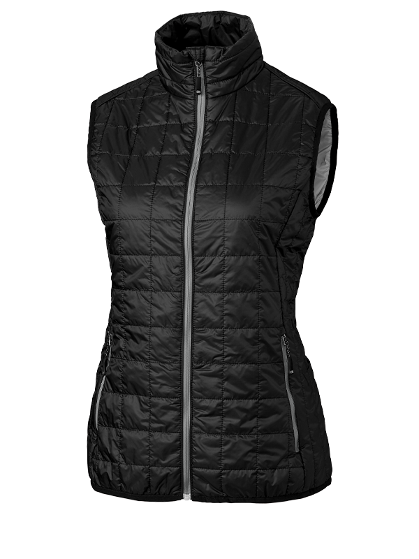 LCO00008 Cutter & Buck Rainier PrimaLoft® Womens Eco Insulated Full Zip Puffer Vest