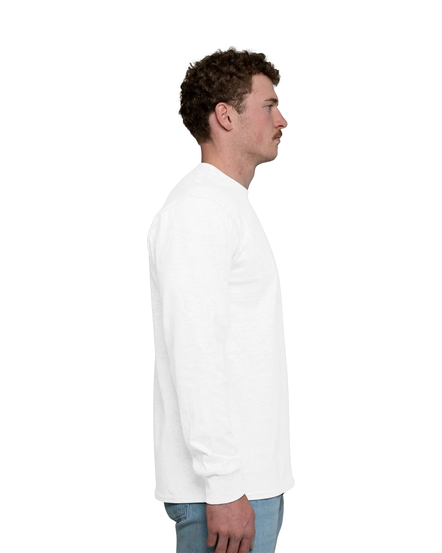Image of a model wearing a PC61LS Port & Company Long Sleeve
