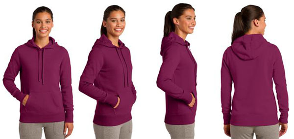 LST254 Sport-Tek Ladies Pullover Hooded Sweatshirt