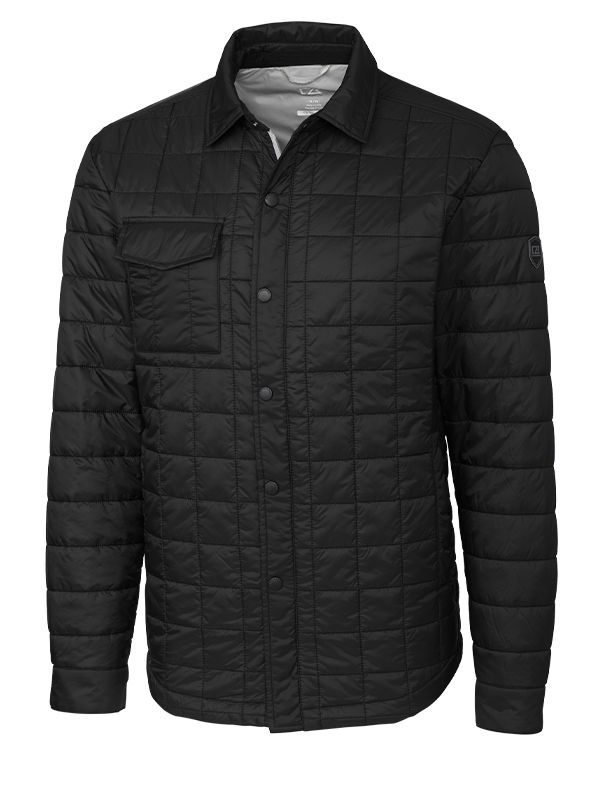 MCO00032 Cutter & Buck Rainier PrimaLoft® Mens Eco Insulated Quilted Shirt Jacket