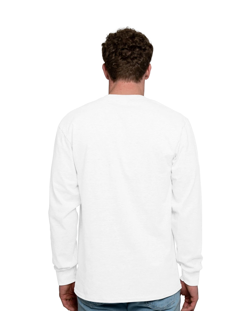 Image of a model wearing a PC61LS Port & Company Long Sleeve
