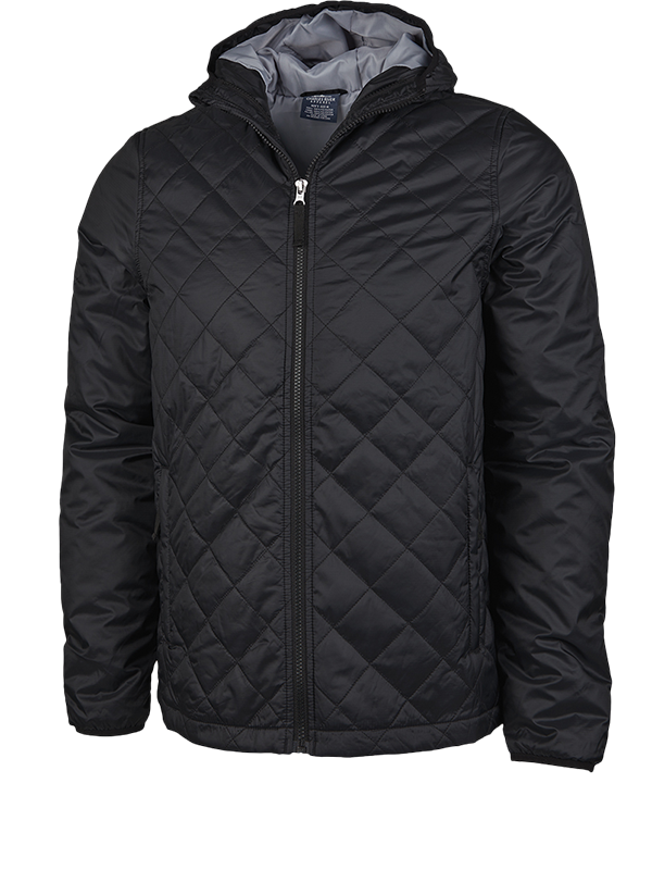 9245 Charles River Men's Lithium Quilted Hooded Jacket