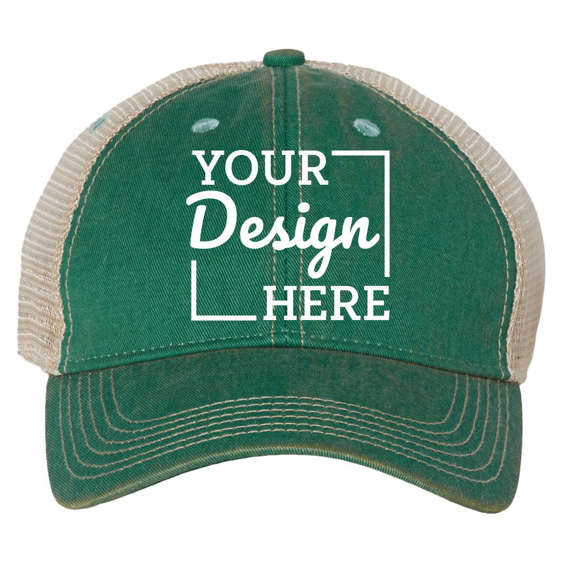 Custom OFA Legacy Old Favorite Trucker Hat - BlueCotton