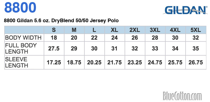 Custom Gildan DryBlend Jersey Polo Shirts | BlueCotton