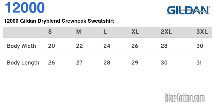 Gildan Unisex Crewneck Cotton Blend Custom Sweatshirt