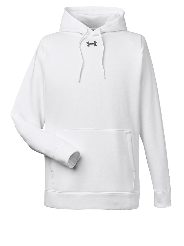 Under Armour Black / White Men's Hustle Fleece Hoodie 1300123