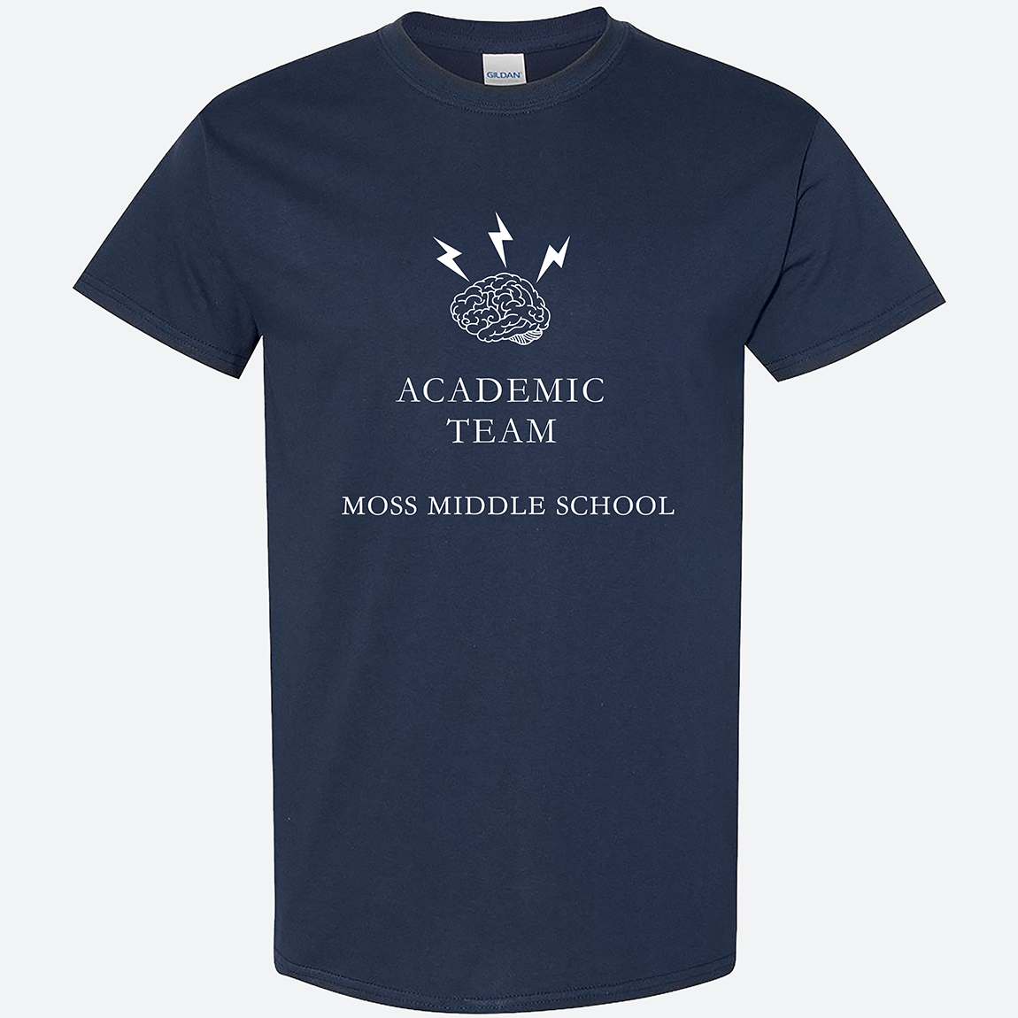 Moss Middle School Academic Team Navy T-Shirts