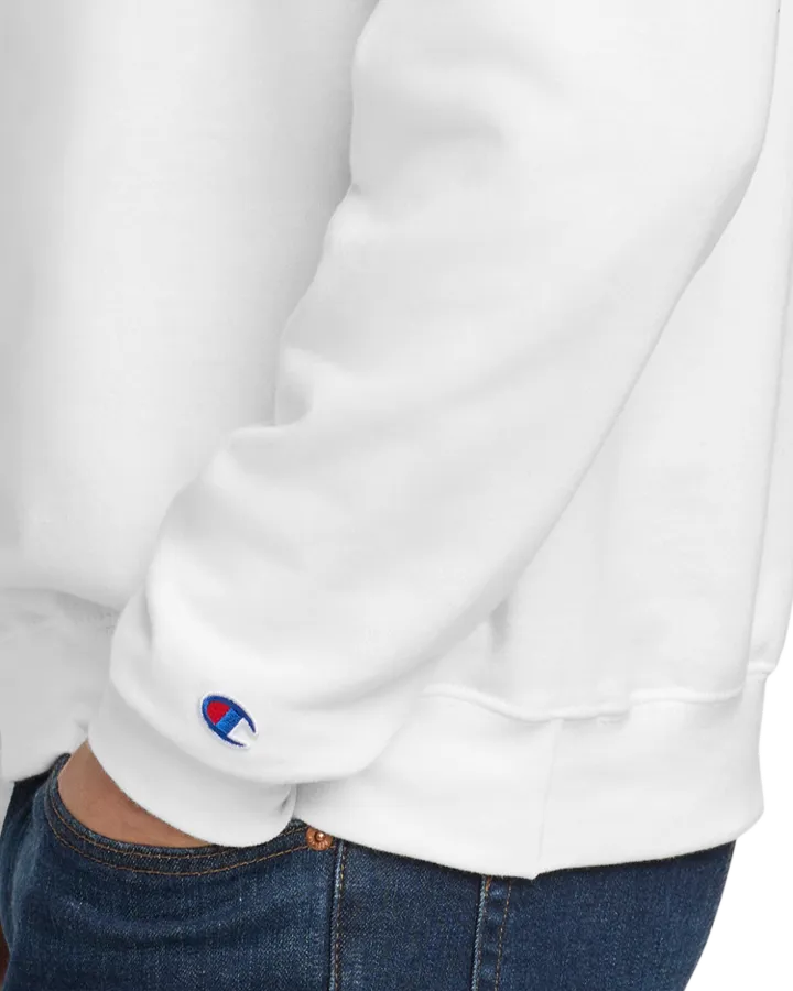 Closeup of a S6000 Champion Eco Fleece Crewneck Sweatshirt