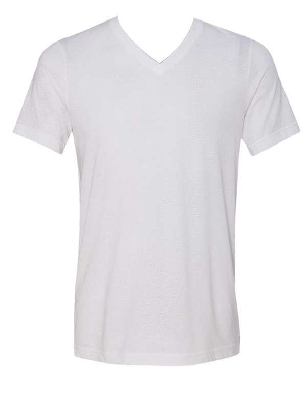 3415C Canvas Unisex Tri-Blend Short-Sleeve V-Neck T-Shirt