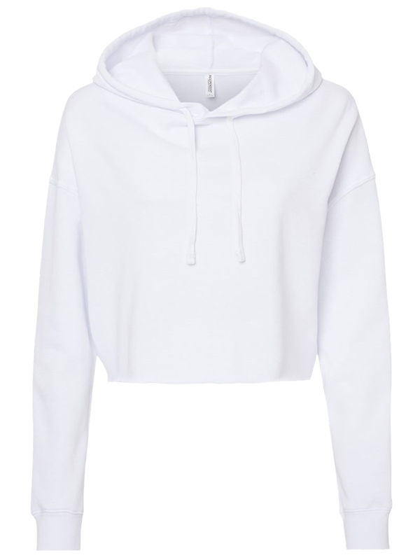 AFX64CRP Independent Trading Co. Women’s Lightweight Cropped Hooded Sweatshirt
