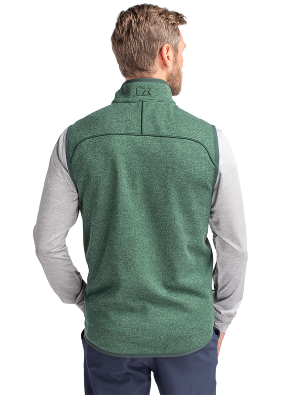 MCO00047 Cutter & Buck Mainsail Sweater-Knit Mens Full Zip Vest