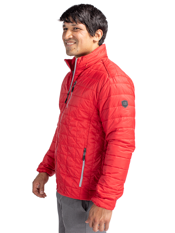 MCO00018 Cutter & Buck Rainier PrimaLoft® Mens Eco Insulated Full Zip Puffer Jacket
