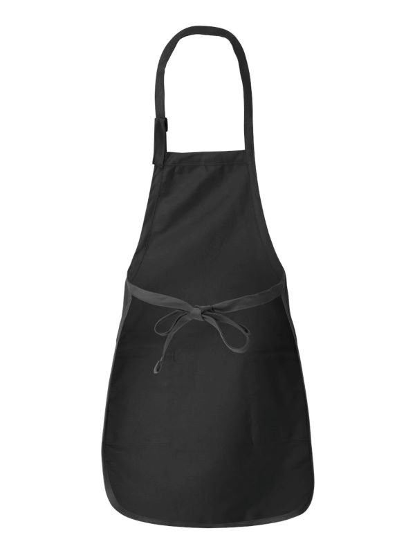 Q4350 Q-Tees Full-Length Apron with Pockets
