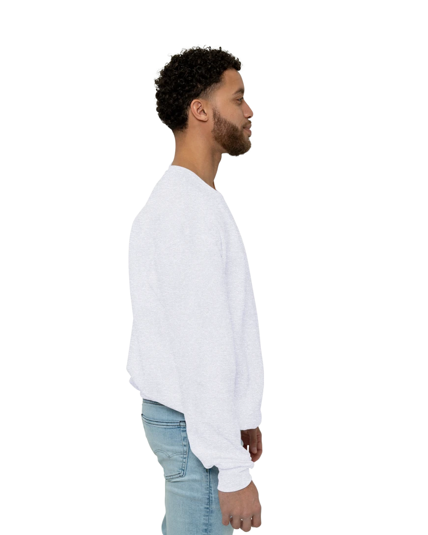 Image of a model wearing a 562 Jerzees NuBlend 50/50 Crewneck
