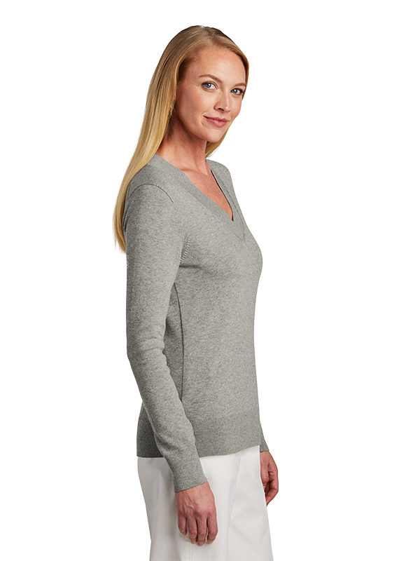 BB18401 Brooks Brothers® Women’s Cotton Stretch V-Neck Sweater