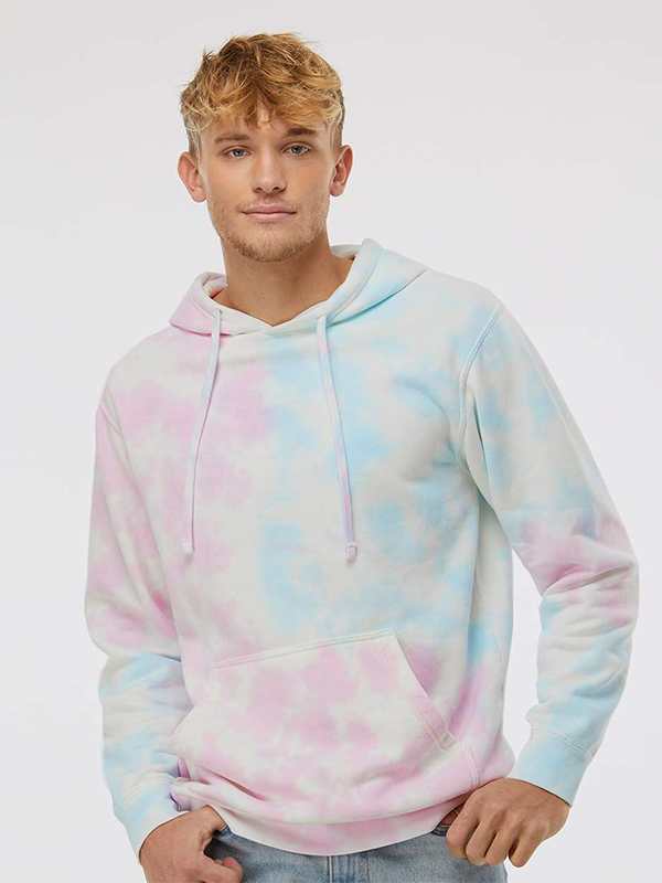 PRM4500TD Independent Trading Co. Unisex Midweight Tie-Dyed Hooded Sweatshirt