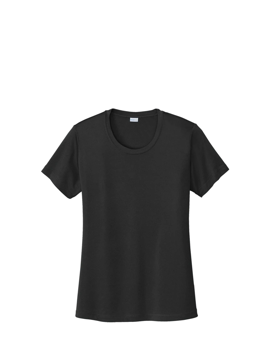 Model wearing a LST350 Sport-Tek Ladies Competitor Tee