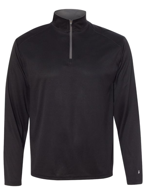 Badger B-Core Mens Polyester Quarter Zip Pullover | Custom Pullover