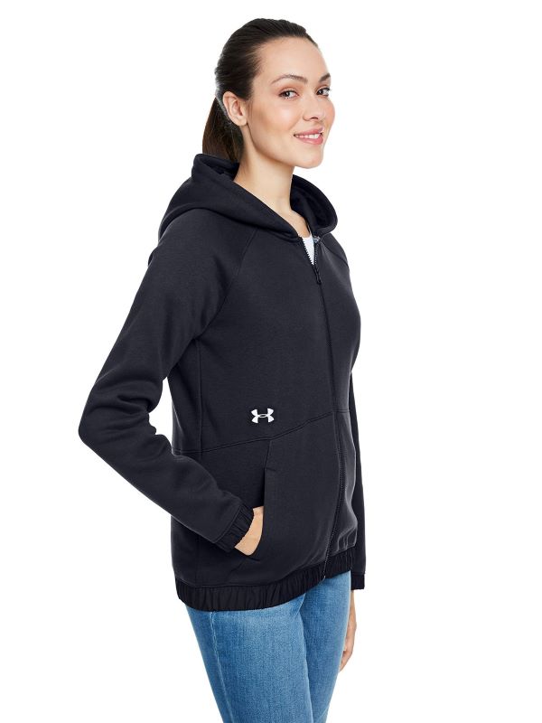 1351229 Under Armour Ladies Hustle Full-Zip Hooded Sweatshirt