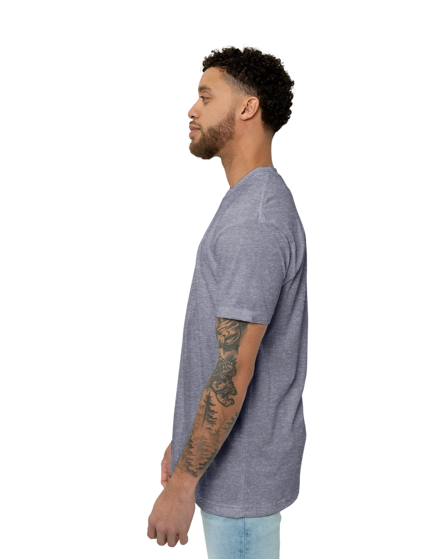Image of a model wearing a TR401 American Apparel Tri-Blend Tee