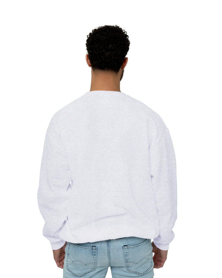 Image of a model wearing a 562 Jerzees NuBlend 50/50 Crewneck