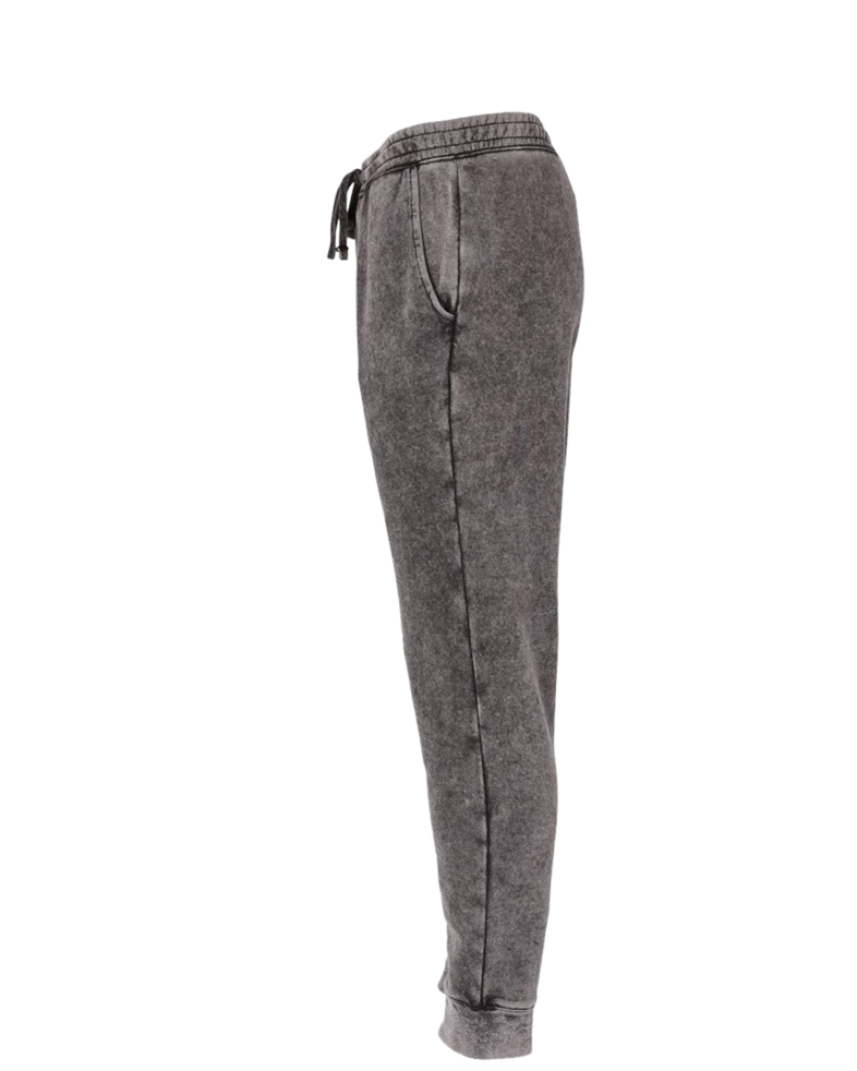 Image of a model wearing a PRM50PTMW Independent Trading Co. Mineral Wash Fleece Pants