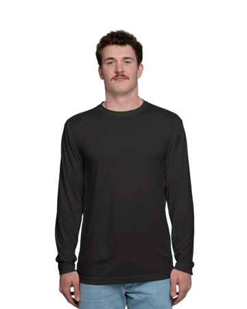 Model wearing a ST350LS Sport-Tek - Long Sleeve Competitor Tee