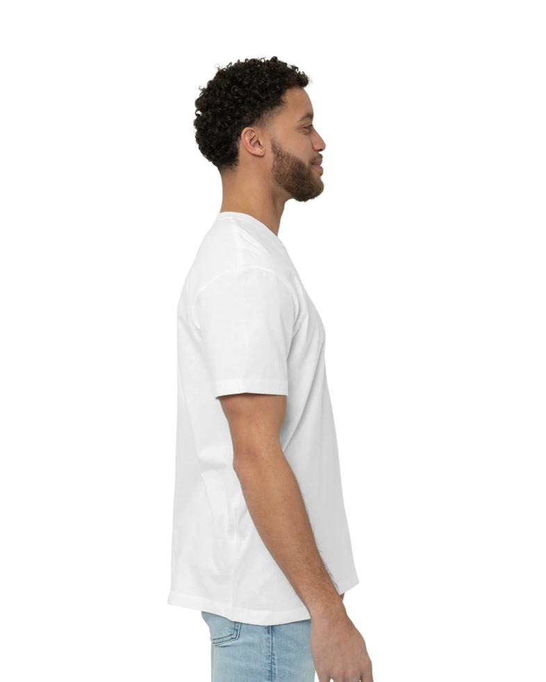 Image of a model wearing a 2001 American Apparel Fine Jersey Tee