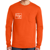 2410 Gildan Ultra Cotton Long Sleeve Pocket Tee