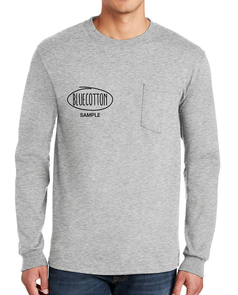 Image of 2410 Gildan Ultra Cotton Long Sleeve Pocket Tee