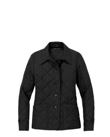 Model wearing a BB18601 Brooks Brothers® Women’s Quilted Jacket