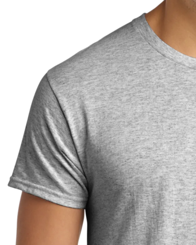 Closeup of a 5170 Hanes ComfortBlend Tee