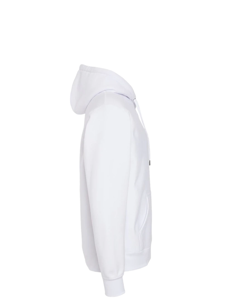 Image of a model wearing a IND5000P Independent Trading Co. Legend Premium Heavyweight Cross-Grain Hooded Sweatshirt