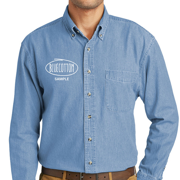 SP10 Port & Company Long Sleeve Value Denim