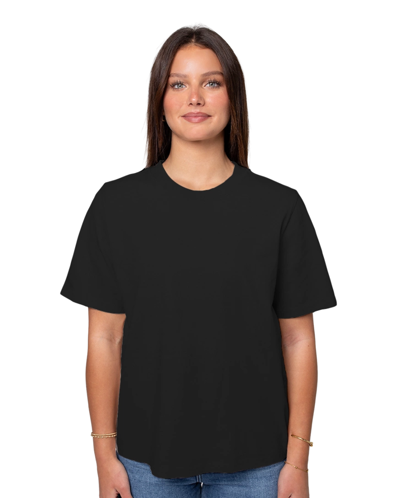 Image of a model wearing a 4082 AS Colour Women's Heavy Faded Tee