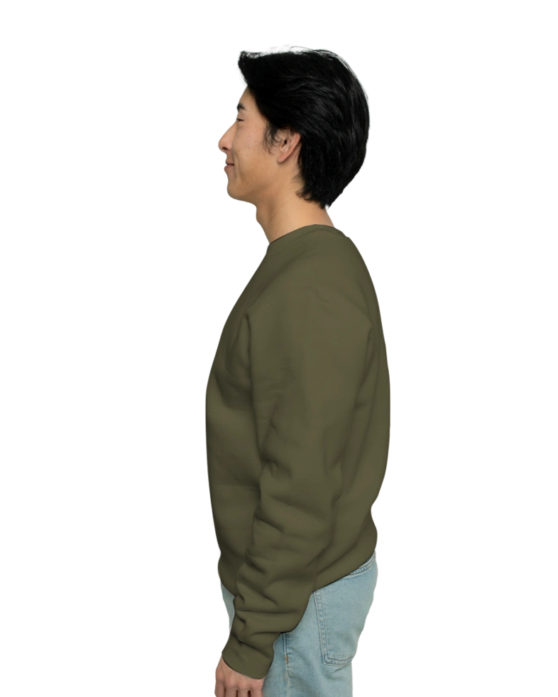 Image of a model wearing a IND3000 Independent Trading Co. Unisex Heavyweight Crewneck Sweatshirt